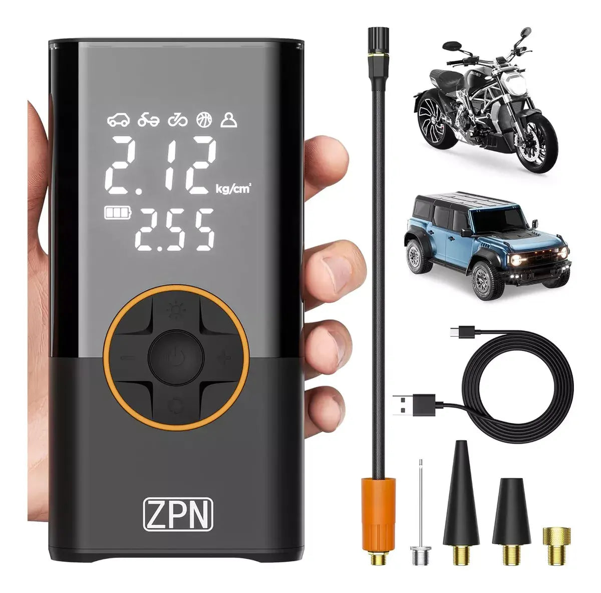 Bomba de Llantas Portátil 150 PSI